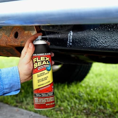 Flex Seal, 14 oz, Black, Stop Leaks Instantly, Waterproof Rubber Spray On Sealant Coating, Perfect for Gutters, Wood, RV, Campers, Roof Repair, Skylights, Windows, and More — view 7