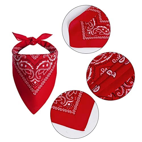 choyaxo Pet Cowboy Costume Halloween Costumes for Dogs Cat Cowboy Hat with Bandana Scarf (Medium) — view 3