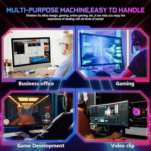 Tisukisu Prebuilt Gaming PC Desktop,Core i7 Tower Computer,RTX3050 8G,Win11 — view 3