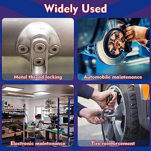 Threadlocker 1.69 Fl oz/ 50 ml Medium Strength 243, Lock & Seal Nuts, Bolts, Fasteners and Metals, Blue Thread Lock Against Losening and Leakage (medium-50ml) — view 5