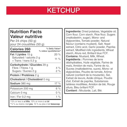 Pringles* Potato Chips Ketchup Flavour, 156 g