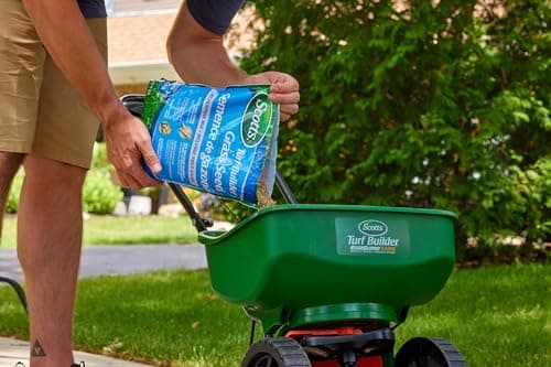 Scotts Turf Builder Grass Seed All Purpose Mix, 5kg (1,230 sq Meters / 13,239 sq feet Coverage) | Sun & Shade Formula to overseed or to Grow a new Thick, Lawn — view 2