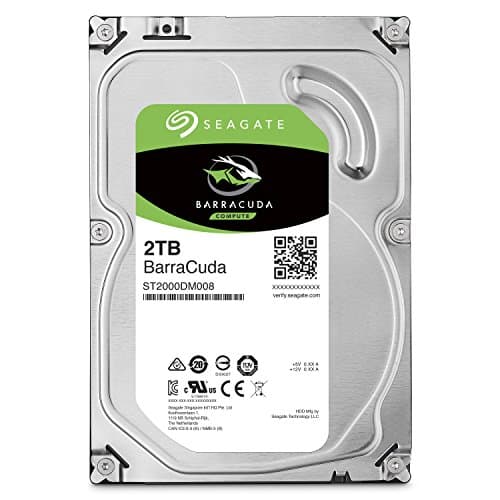 Seagate BarraCuda 2TB Internal Hard Drive HDD – 3.5 Inch SATA 6Gb/s 7200 RPM 256MB Cache – Frustration Free Packaging (ST2000DM008/ST2000DMZ08) — view 2