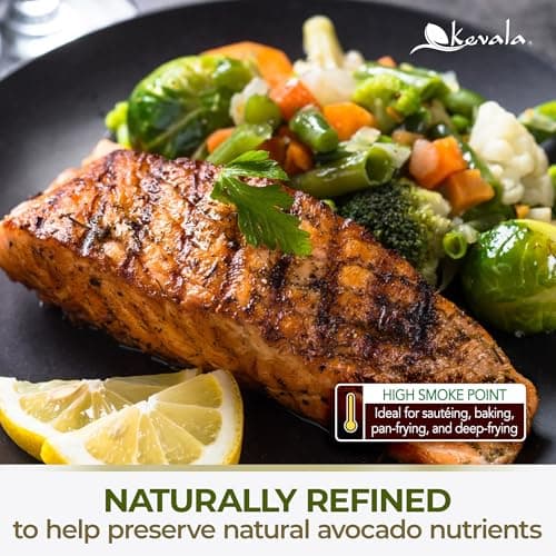 Kevala Avocado Oil, Cold Pressed | Neutral Flavour for High Heat Cooking & Skincare | Multipurpose Vegan Oil | Non‑GMO & Kosher Certified | 1.89 L / 64 Fl Oz — view 4