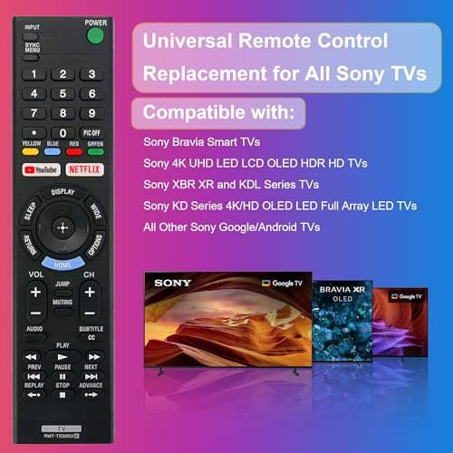 Universal Remote Control for Sony-TV-Remote Replacement Remote RMT-TX300U