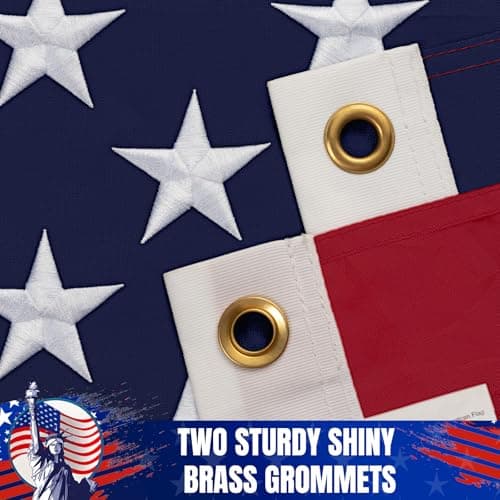 GYaozii 3x5Ft American Flags for Outside, Heavy Duty US Flag TearProof — view 2