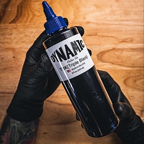 Dynamic Triple Black Tattoo Ink Bottle 8oz — view 5
