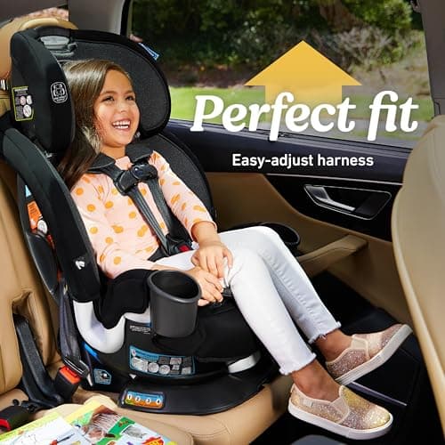 Graco Turn2Me 3-in-1 Rotating Convertible Car Seat, Brighton, Rear-Facing Rotation Only, Forward-Facing Mode, Highback Booster Up to 100 lbs, Adjustable Headrest & Harness, Steel Reinforced Frame — view 5