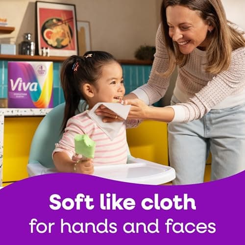 Viva Signature Cloth Paper Towels, Task Size, 8 Family Triple Rolls, 141 Sheets per Roll (Packaging May Vary) — view 4
