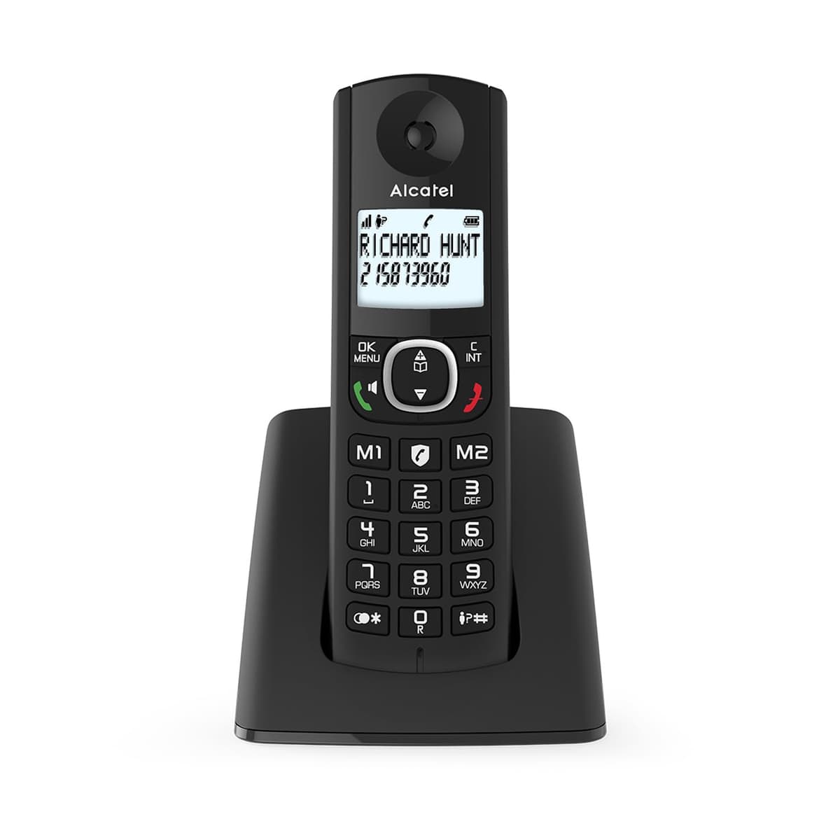 ALCATEL F530 Voice Trío - Teléfono inalámbrico DECT con contestador automático - Gran Pantalla retroiluminada - Altavoz - Bloqueo de Llamadas - 2 Teclas de Memoria Directa - 3 terminales - Negro — view 7