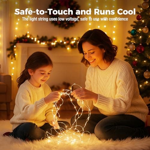 litogo Fairy Lights Battery Powered with 3 Modes, 7FT/2M 20LED Twinkle Lights Indoor, 6 Pack Waterproof Mini LED String Lights Battery Operated for Mason Jars Bedroom Party Wedding Decor, Warm White — view 2