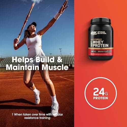 Optimum Nutrition Gold Standard 100% Whey Protein Powder, Double Rich Chocolate 1.98 Pound (Packaging May Vary) — view 3