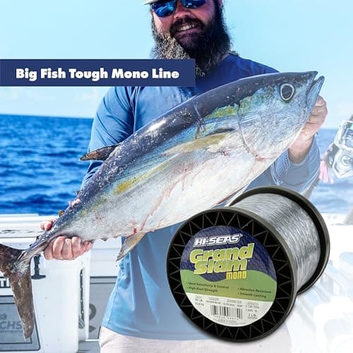 Hi-Seas Grand Slam Monofilament, 80 Pound Test, Green, 1-Pound Spool — view 4