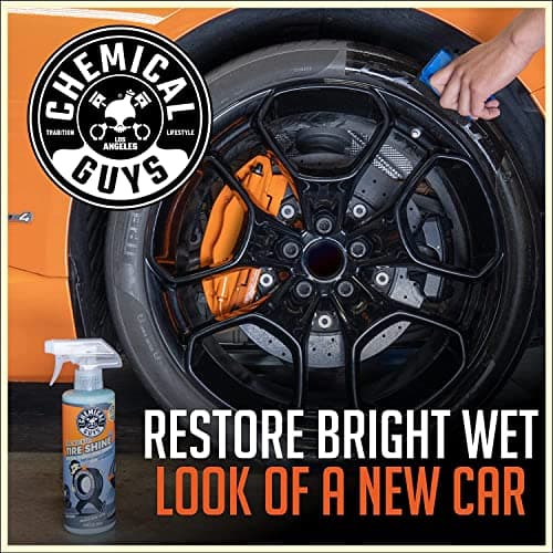 Chemical Guys Tire Kicker Sprayable Extra Glossy Tire Shine (Works on Rubber, Vinyl & Plastic), Great for Cars, Trucks, SUVs, Motorcycles, RVs & More, 473 ml