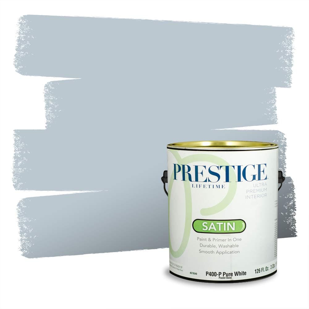 PRESTIGE Paints Interior Paint and Primer In One, 1-Gallon, Semi-Gloss, Comparable Match of Valspar* Dewdrop* — view 1465
