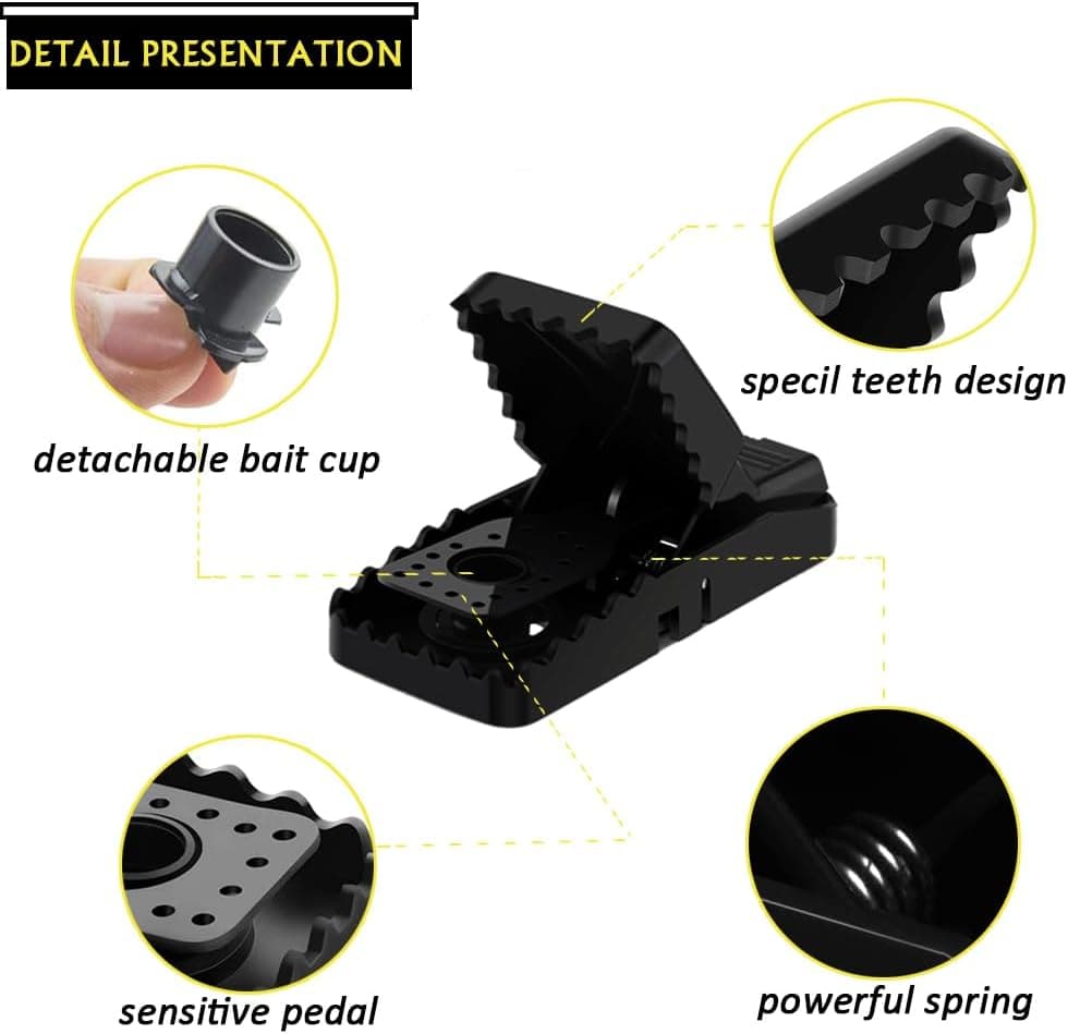 Mouse Traps Mice Traps, 6 Pack Mouse Traps For Indoors That Kill Instantly, Rodent Trap, Mice Kill Mouse Control — view 2