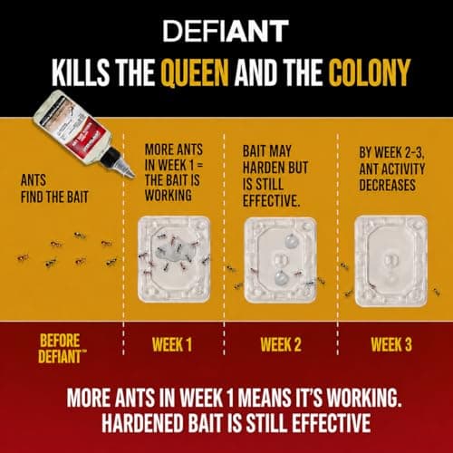 Catchmaster Defiant Premium Liquid Ant Killer, 1-Year Supply, Kills the Queen and Colony, No Mess Precision Bottle, Reusable Ant Traps Indoor & Outdoor, Pest Control Traps, Made in USA — view 3