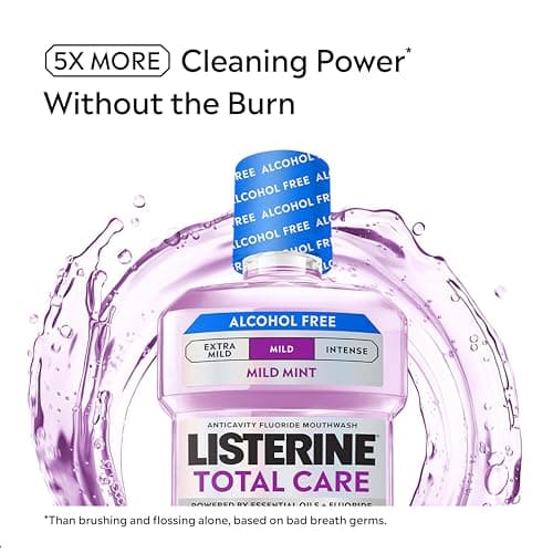 Listerine Total Care Alcohol Free Mouthwash, Mild Mint, 33.8 fl. oz/1L x 2 — view 2