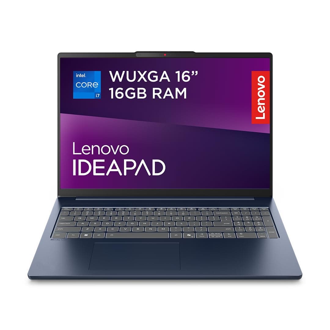 Lenovo IdeaPad Slim 5 | 16 inch WUXGA 1200p Laptop | Intel Core i5-13420H | 16GB RAM | 1TB SSD | Windows 11 Home | Cosmic Blue
