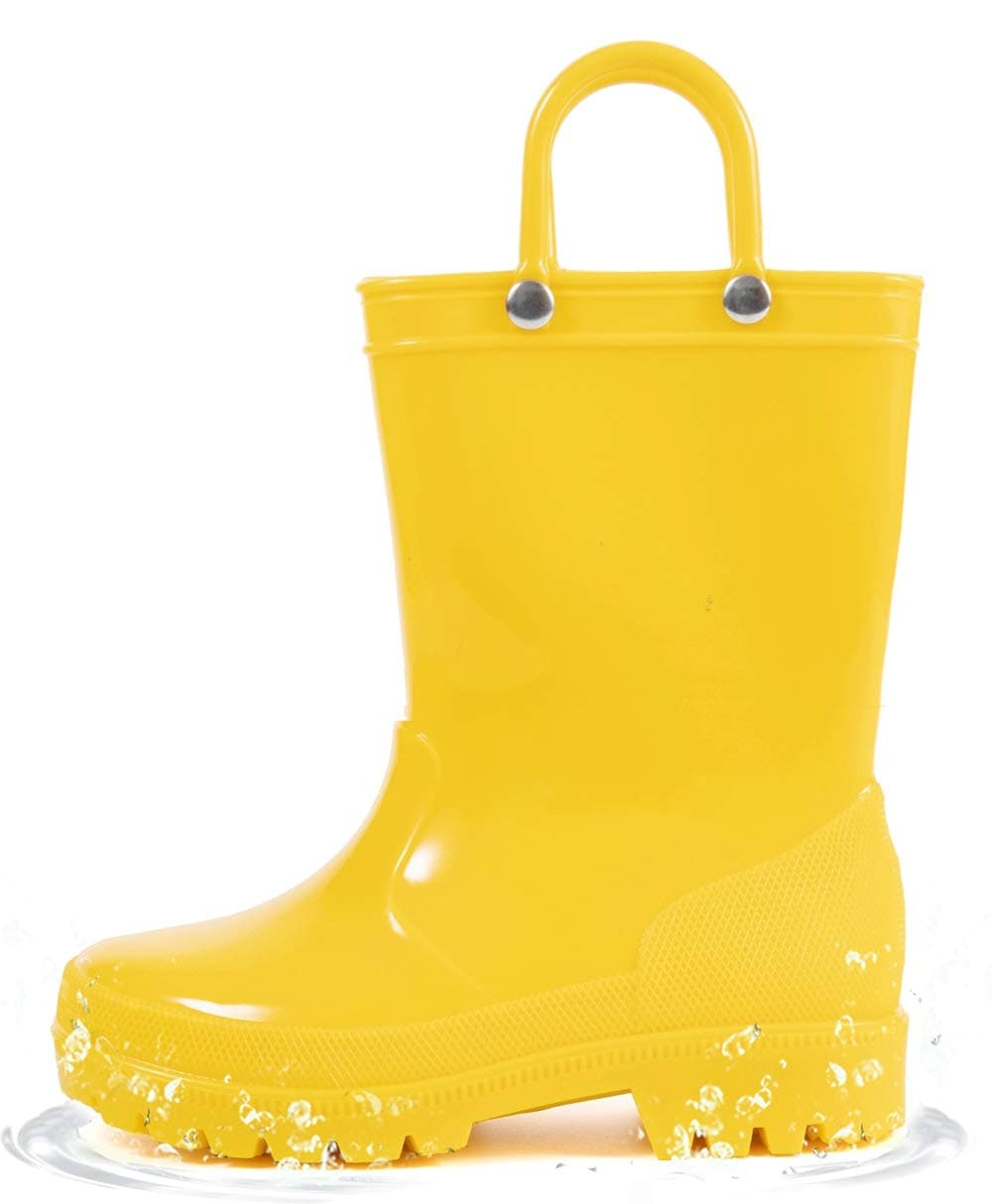 Hugrain Kids Adorable Light Up Wellies with Easy On Handles — view 19