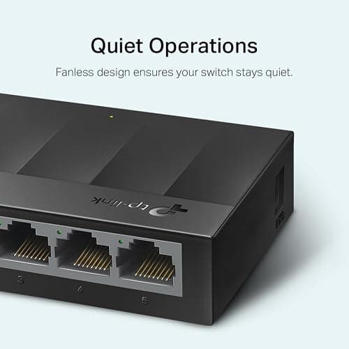 TP-Link Litewave 8 Port Gigabit Ethernet Switch | Desktop Ethernet Splitter | Plastic Case | Unshielded Network Switch | Plug & Play | Fanless Quiet | Unmanaged (LS1008G) — view 3
