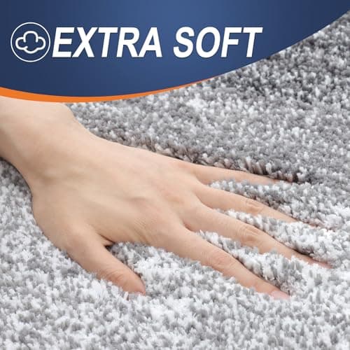 OLANLY Bathroom Rugs Mat 30x20, Extra Soft Absorbent Microfiber Bath Rugs, Rubber Backing, Quick Dry, Machine Washable Bath Mats for Bathroom Floor, Tub and Shower, Home Decor Accessories, Grey — view 2