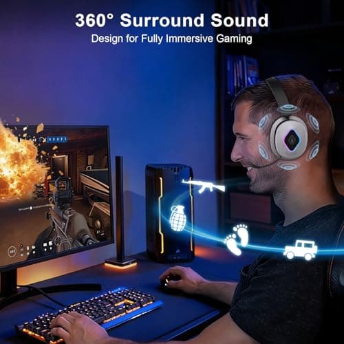 2.4GHz Wireless Gaming Headset for PS5 — view 3