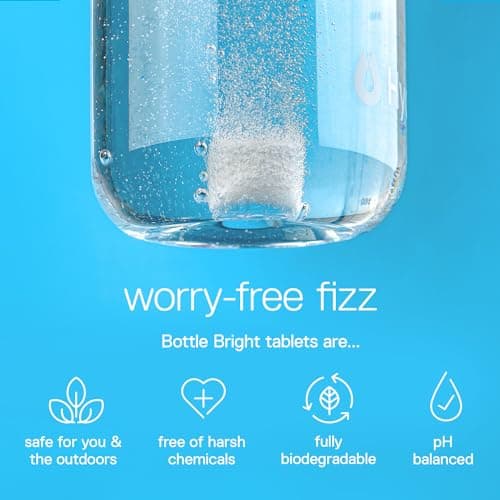 Bottle Bright Single Pack (12 Tablets) Clean Stainless Steel, Thermos, Tumbler, Insulated and Reusable Water Bottles –Cleaning Tablets are Easy and Safe to Use — view 4