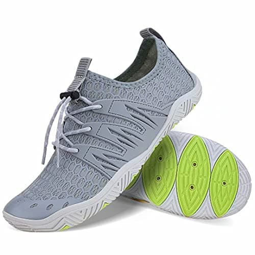 MAYZERO Water Shoes Men Women Quick Drying Swim Surf Beach Pool Shoes Wide Toe Hiking Barefoot Aqua Shoes
