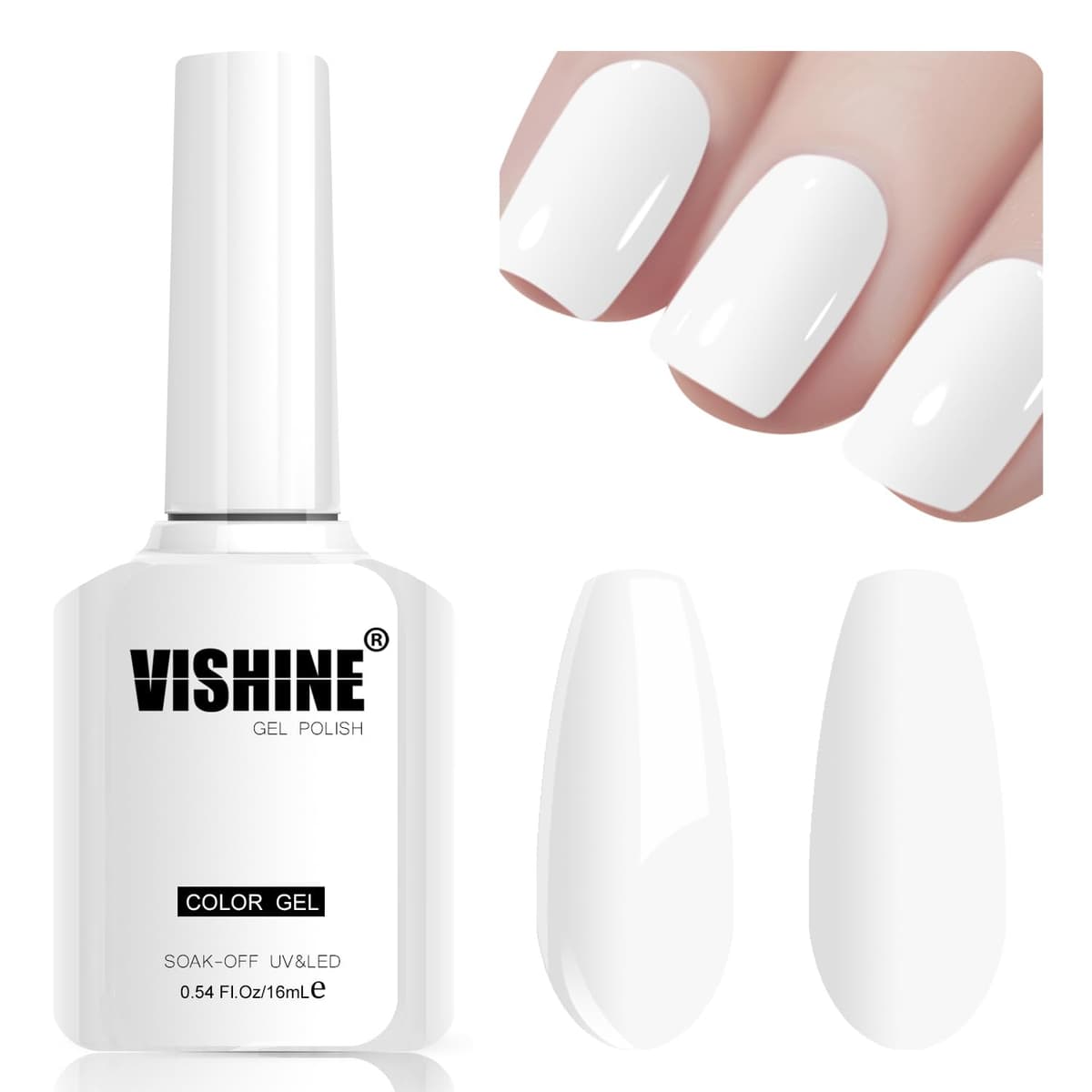 Vishine 15ml Semipermanente Esmalte de uñas en gel Soak-off UV LED Manicure Barniz Geles DIY Salon Neon Pink # 2039 — view 10