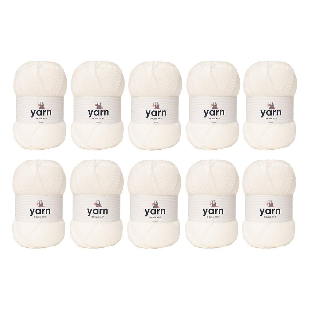 Korbond DK Beige Yarn - 100g Acrylic Wool - Lightweight, Hypoallergenic & Durable Double Knit Crochet Yarn Knitting Wool (290m Total) — view 67