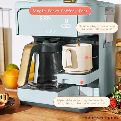 Multi Brew Programmable Coffee Maker 12 Cup & Single Serve — view 2