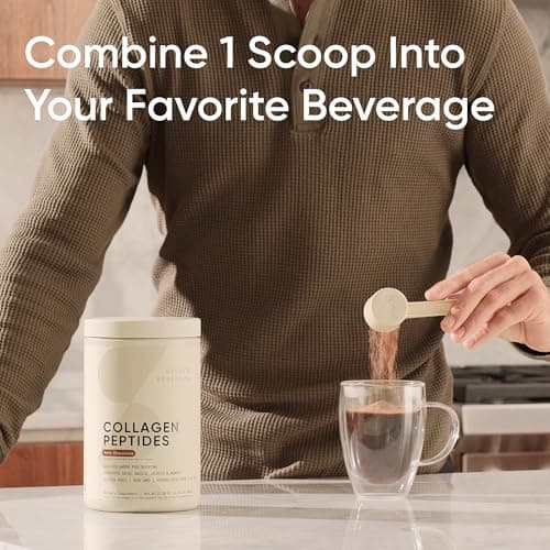 Sports Research® Collagen Peptides – Hydrolyzed Type I & III Collagen Powder for Essential Amino Acids – Easy-Mixing Protein Supplement for Women & Men — view 2
