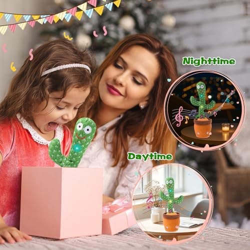 LLUKEME Dancing Talking Cactus Toy, Singing Cactus Baby Toy Stuffed Animals — view 4