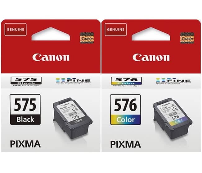 Canon PG-575 Black & CL-576 Colour Ink Cartridges