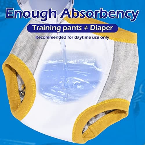 BIG ELEPHANT Toddler Potty Training Pants Baby Boys Cotton Underwear 10 Pack, 2T — view 5