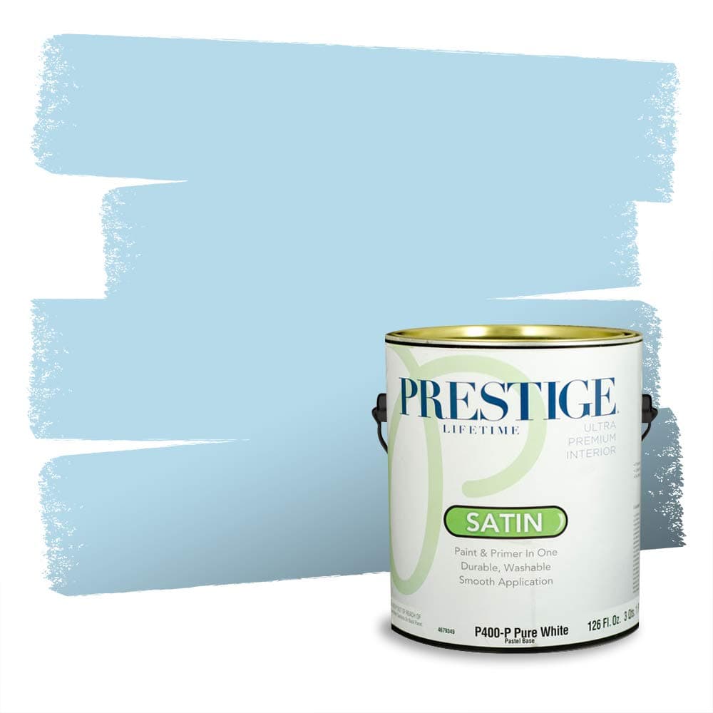PRESTIGE Paints Interior Paint and Primer In One, 1-Gallon, Semi-Gloss, Comparable Match of Valspar* Dewdrop* — view 1134