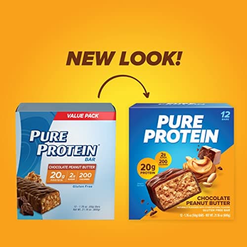 Pure Protein Chocolate Peanut Butter Protein Bars, 20g Protein, 12 Ct — view 2