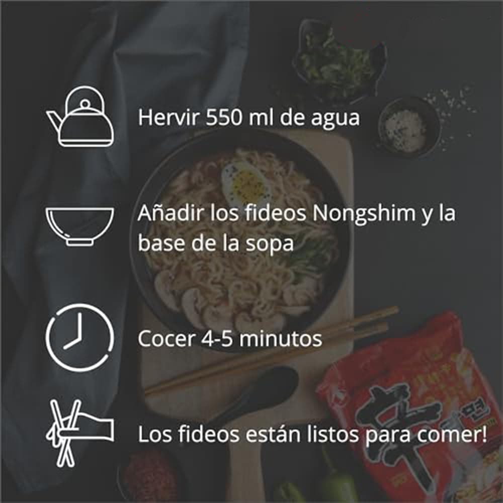 YIJIA | Pack 12 X 68g Ramen Coreano Cup Noodles | Shin Ramyun | Nong shim — view 5