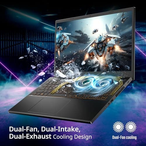 Acer Nitro V Gaming Laptop | Intel Core i9-13900H Processor | NVIDIA GeForce RTX 5060 Laptop GPU | 15.6" FHD IPS 165Hz Display | 16GB DDR4 | 1TB Gen 4 SSD | Wi-Fi 6 | Backlit KB | ANV15-52-98KV — view 5