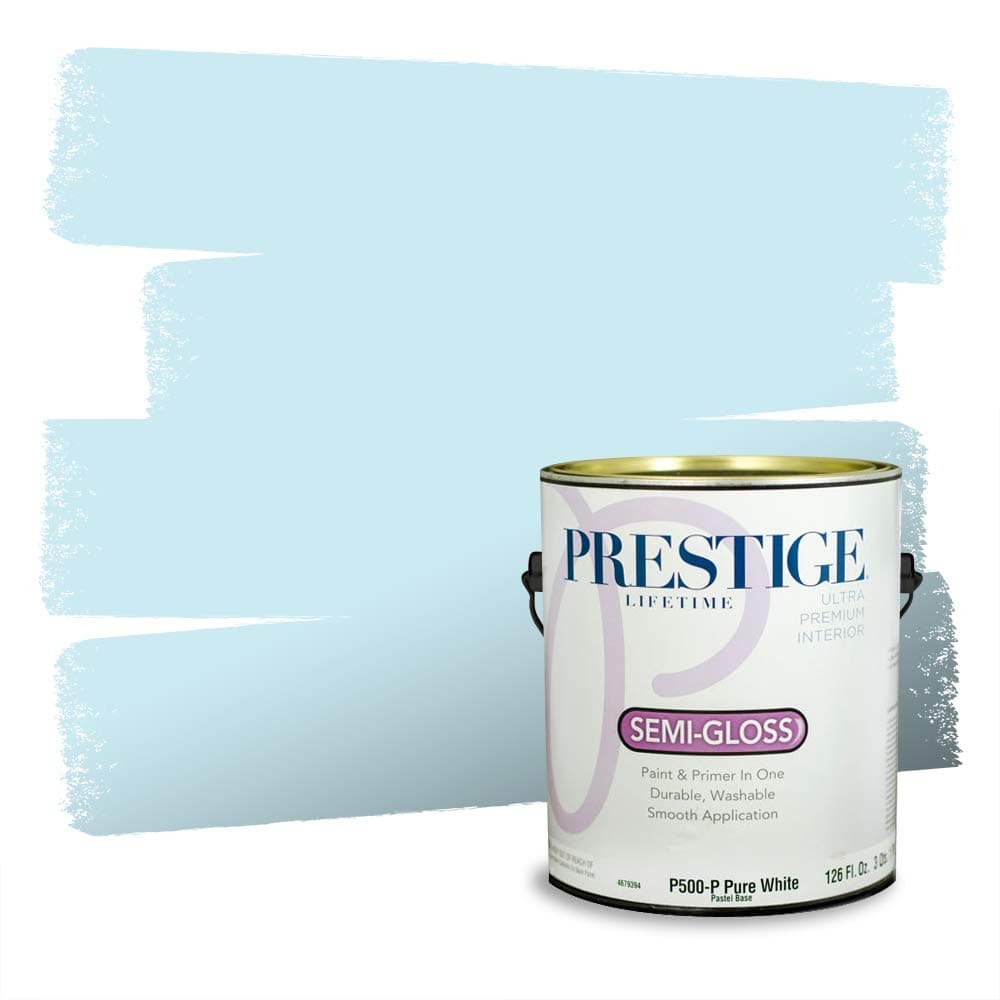 PRESTIGE Paints Interior Paint and Primer In One, 1-Gallon, Semi-Gloss, Comparable Match of Valspar* Dewdrop* — view 161