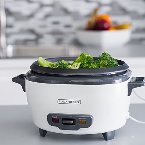 BLACK+DECKER 2-in-1 Rice Cooker & Food Steamer - 6-Cup Capacity, Automatic Keep Warm, Nonstick Bowl, Steaming Basket - Effortless Cooking — view 6