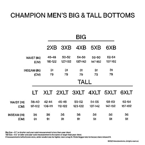 Champion Men's Crewneck Fleece Sweatshirt, Standard Fit, Midweight, C Logo, Available in Regular and Big & Tall, Deep Navy - C Logo, Large Tall — view 6