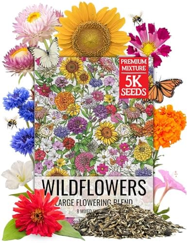 Seed Needs Garden Flower Seeds Large Blooms Mix 1 Ounce Heirloom Bulk Pack