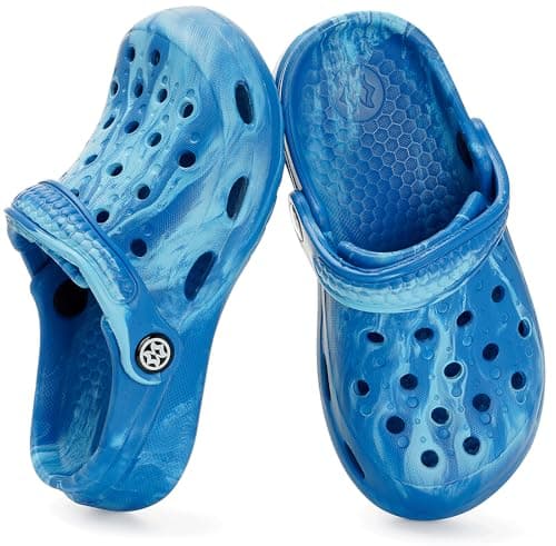 Gaatpot Kids Toddler Garden Clogs,Blue,1.5-2 Big Kid