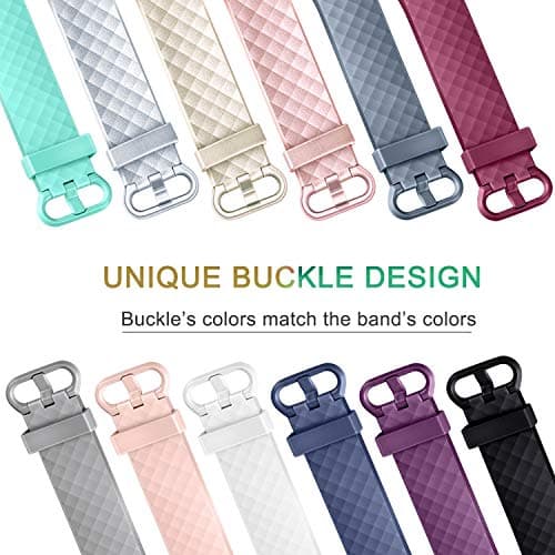 Vancle Bands Compatible with Fitbit Charge 4 / 3 / 3 SE, Classic Soft Replacement Wristband Sport Strap for Fitbit Charge 4 and 3 Fitness Activity Tracker Women Men Small Large (011, Black, Large) — view 4