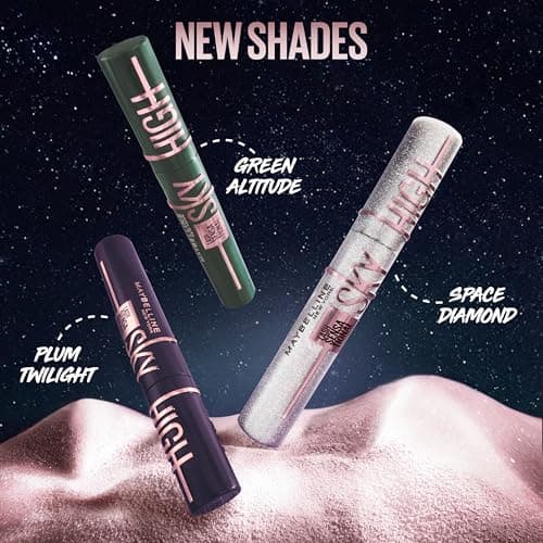 Maybelline Lash Sensational Sky High Washable Mascara Makeup, Volumizing, Lengthening, Defining, Curling, Multiplying, Buildable Formula, Blackest Black, 1 Count — view 5
