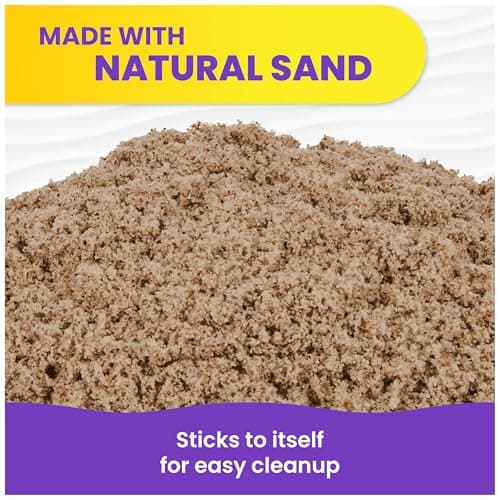 Kinetic Sand, 3lbs Beach Play Sand, Moldable Sensory Toys for Kids, Resealable Bag (Packaging May Vary), for Ages 3 and up — view 3