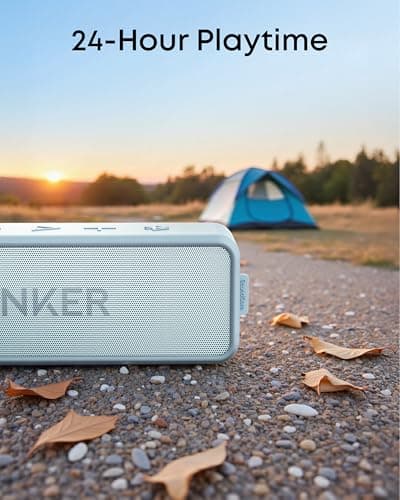 Anker Soundcore 2 Portable Bluetooth Speaker with Stereo Sound, Bluetooth 5, Bassup, IPX7 Waterproof, 24-Hour Playtime, Wireless, Speaker for Home, Outdoors, Travel — view 4