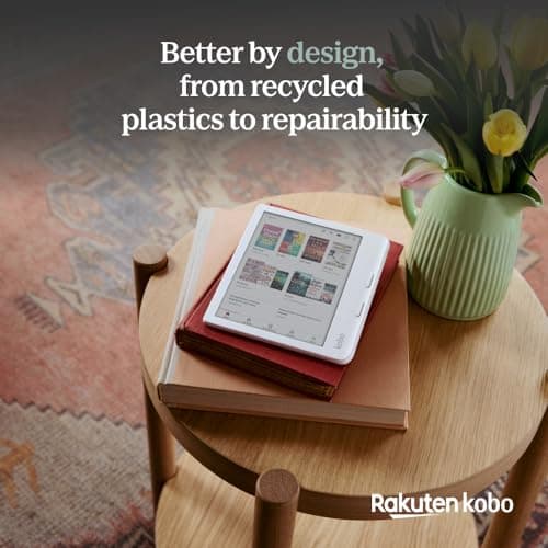 Kobo Libra Colour | eReader | 7” Glare-Free Colour E Ink Kaleido 3 Display | Dark Mode Option | Audiobooks | Waterproof | Black — view 5
